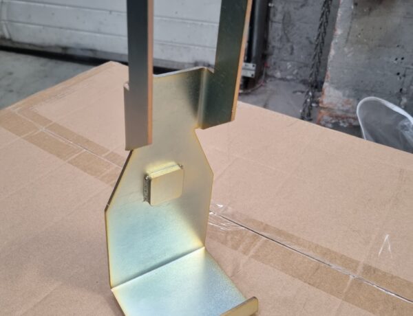 Folded steel Y-bracket