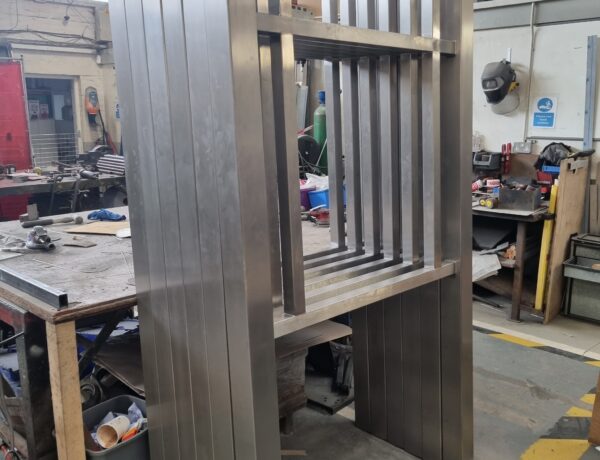 Stainless steel sign mounting frames