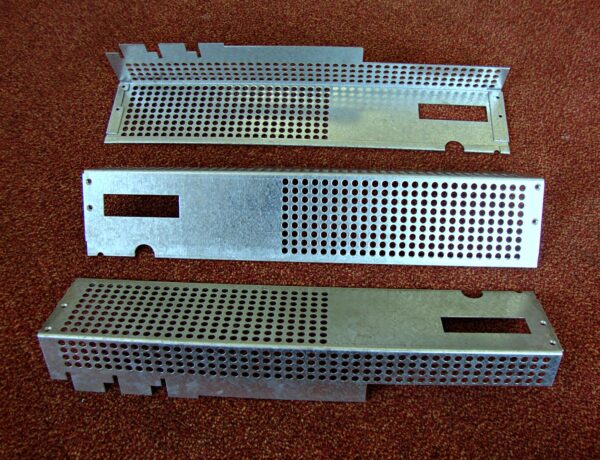 CNC punched perforated galvanised panels