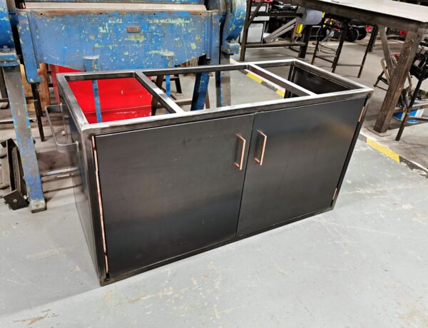 steel double-door cabinet fabricated in Norwich