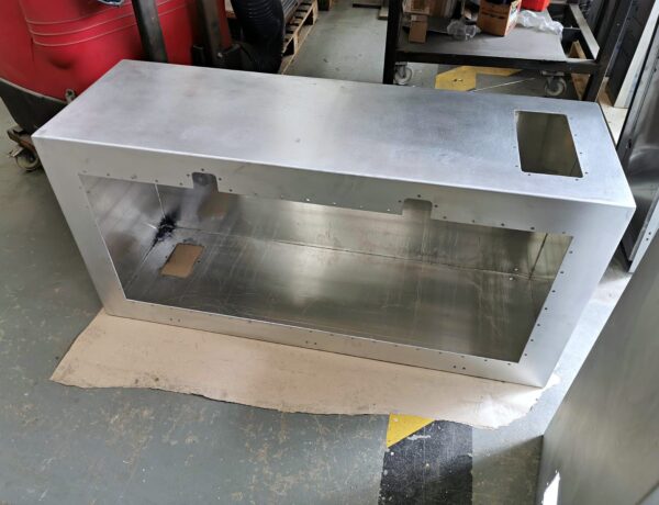 CNC fabricated enclosure with precision cutouts