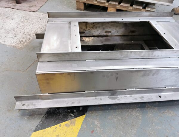 Folded stainless steel channel sections
