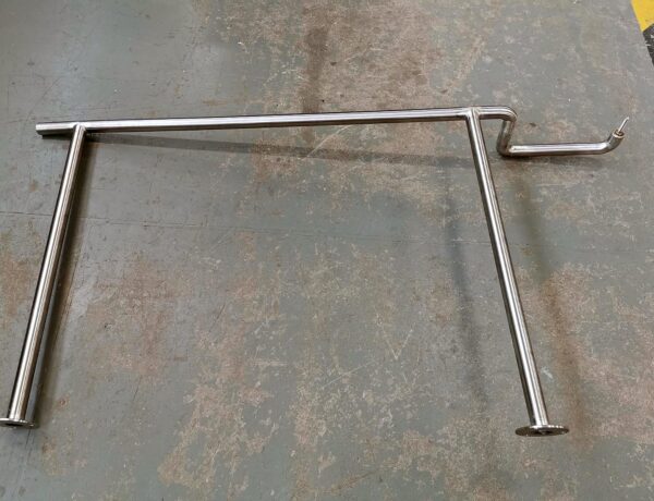 Welded stainless steel handrail