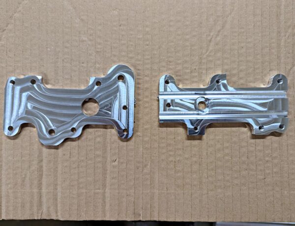 Pair of machines aluminium plates