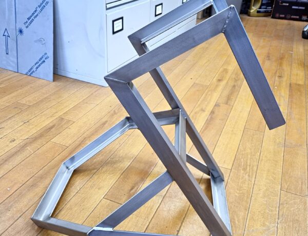 Welded steel bracket support frame